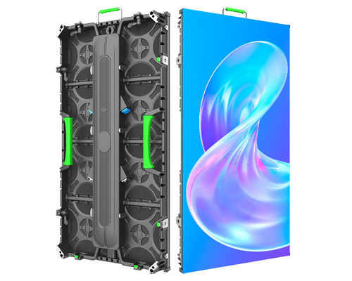 500*1000mm RS-A 4.8 ผนังวิดีโอภายในห้อง โดโยธาอัลลูมิเนียมให้เช่าจอจอ LED