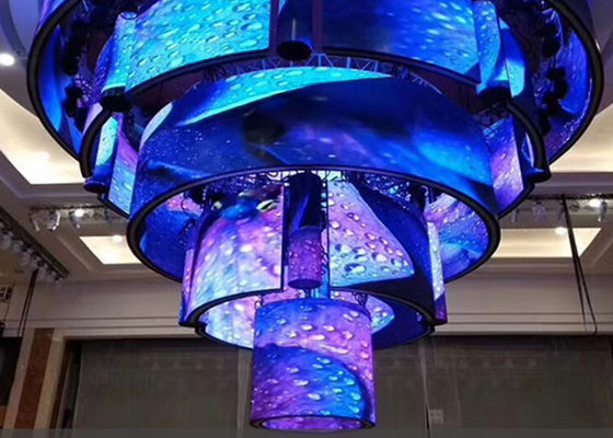 หน้าจอจอสว่างสูงแบบยืดหยุ่น LED สามารถบิดได้ถึง 180° สามารถผสมได้ตามต้องการ