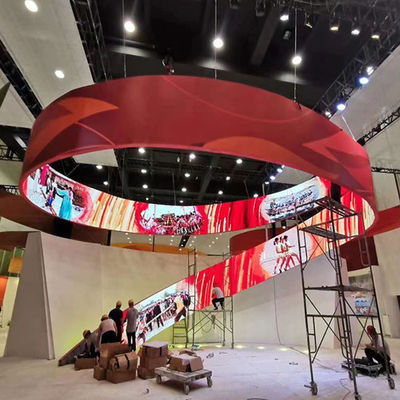 สกรีนยืดหยุ่น LED สามารถบิดได้ 140 องศาเพื่อตอบสนองรูปทรงต่างๆ เช่น กระบอก, ลายโค้งภายใน, สปีรัล, เป็นต้น