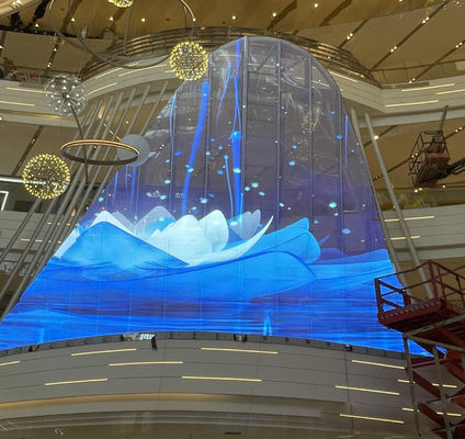การควบคุมแบบฉลาด LED คริสตัลฟิลม สกรีน การจัดการทางไกล จัดแสดงความละเอียดสูง