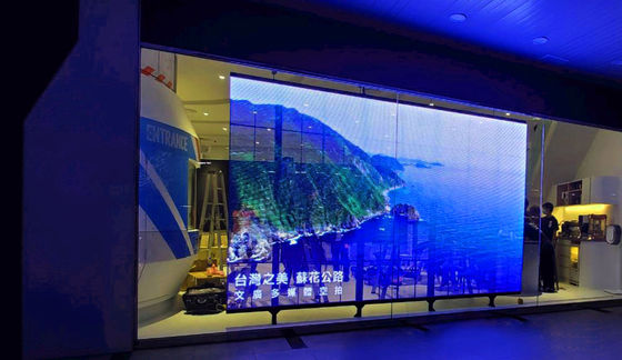 1000mm*1000mm หน้าจอ LED หน้าใส สีเต็ม VTB-P15-15