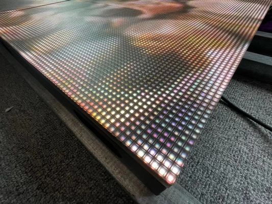 CE พานพื้น LED อินเตอร์เอคทีฟ, ไลท์อัพ ไทล์พื้นเต้นรํา LED 500mm*500mm