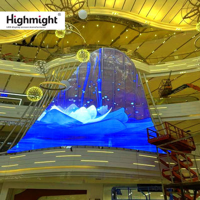 ความละเอียด HD สกรีนหนังคริสตัล LED ความสว่างสูง และมุมมองกว้าง
