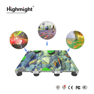 500mm*500mm DM PH3.9 RGB ตะเบียนพื้น, ตะเบียนพื้นแสง LED อินเตอร์เอคทีฟ